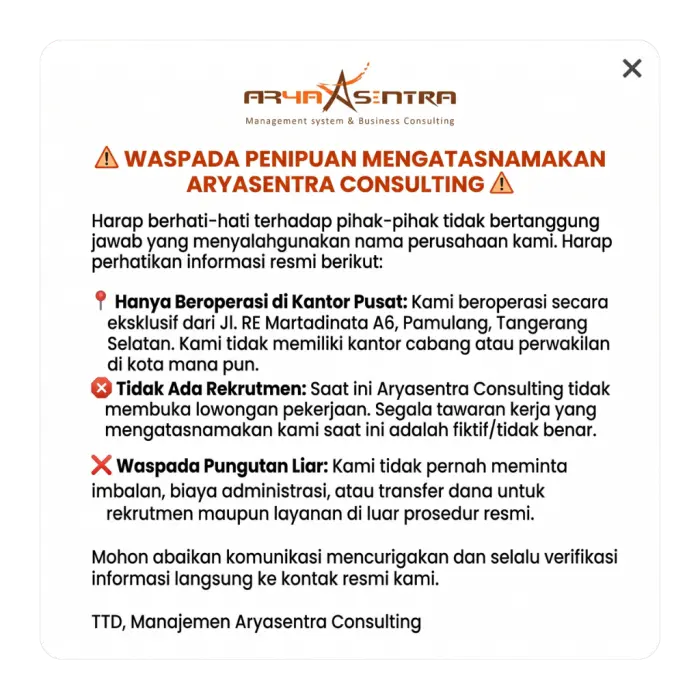 peringatan informasi aryasentra
